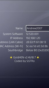 PS4 12.50/12.52 Jailbreak With GoldHEN Tutorial https://youtu.be/CoKZKxU_xO8 | Andrew Marques