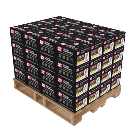 Check The Home Depot's Q&A Before Buying: Grip-Rite 3-1/4 in. x 0.131 in. 21° Plastic Collated Bright Coated Steel Smooth Shank Framing Nails 4000 Per Box, 48 per Pallet