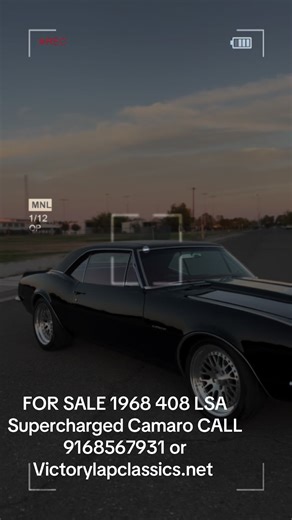 #VICTORYLAPCLASSICS.net #Forsale #LSA #SuperCharged #Camaro
