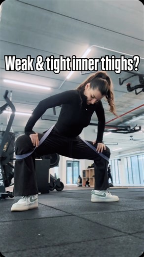 Bianca Ilea | BJJ MEETS YOGA on Instagram: "If your knees don’t open outwards in the Goddess Squat... make them! Try this variation with the band to improve your inner thighs 💪 Want to start working on your mobility? 1:1 coaching applications are now open for February 🤛 link in bio."