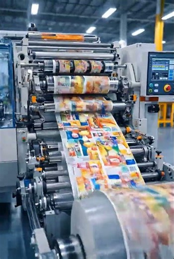 Flexible packaging printing machine.