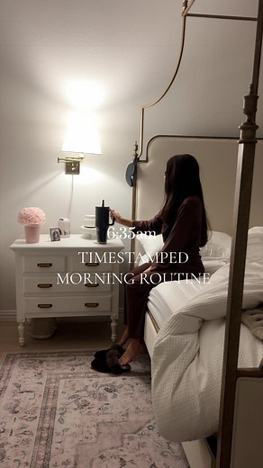 Timestamped morning routine ASMR • 6am productive vlog