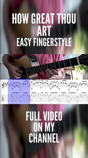 How to play "How Great Thou Art" #guitar #fingerstyleguitar #guitartabs