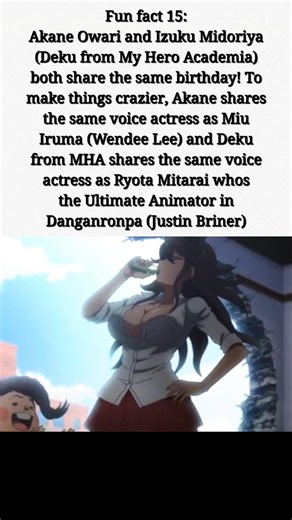 Danganronpa fun facts pt. 15! #danganronpa #akaneowari #deku #viral