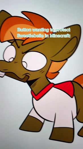 Dont mine at night but actually #mlp #mlpfandom #mylittlepony #sweetiebelle #buttonmash