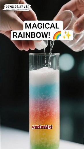 SALT WATER RAINBOW TOWER! 🧂🌈 | Amazing Science Experiment for Kids