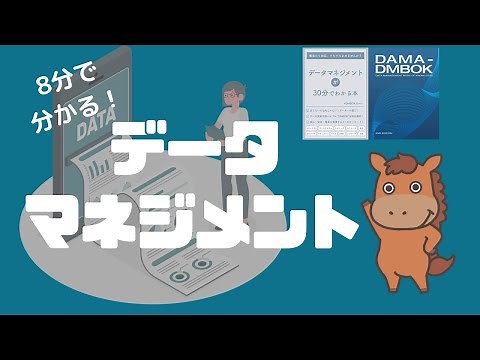 【8分で分かる！】データ活用に必要なデータマネジメントをまとめる！ 「DMBOK」「30分で分かるデータマネジメント」