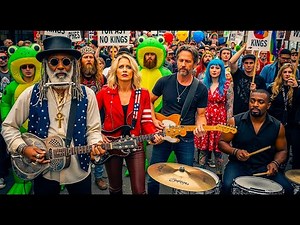 No Kings? More like Clowns on Parade. Music Video.