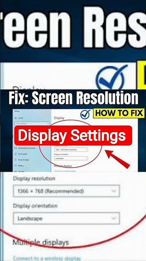 Display Settings Fix| Scale and layout in Display settings | Display Settings kesy krain