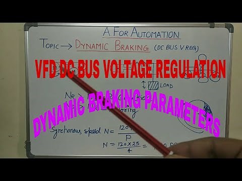 🔴DC BUS VOLTAGE REGULATION IN VFD/AC DRIVES , DYNAMIC BRAKING PARAMETERS & REGENERATION CONCEPT🔵