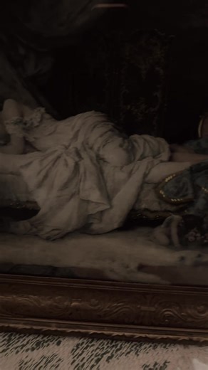 My thrift find I’m in love with this picture! Does anyone know the name or anything about it? I don’t want to take it all apart I’m scared to ruin it it’s in perfect condition #thrift #cottagecore #dark #mood #fyp