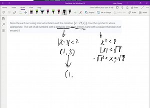 SOLVED:Describe each set using interval notation and the notation… | Numerade