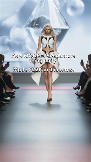 As a MODEL I did this one things daily and made $22K in 3 months.
