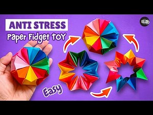 🌈Easy Origami ANTISTRESS Paper Fidget | How to Make DIY Moving Paper Toy |