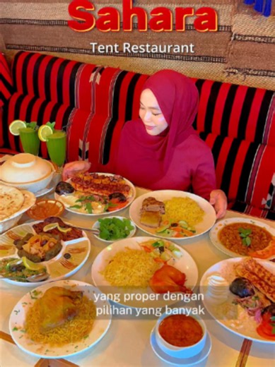 Craving Arabic food around Shah Alam? Sahara Tent Restaurant dekat Plaza Shah Alam ni dah lama ada, tapi mungkin ramai yang belum discover. Arabic rice, kebab, pizza, dessert and more — banyak pilihan untuk makan with family or friends. Plus, the Sahara tent concept memang cantik! 📍 Sahara Tent Restaurant, Plaza Shah Alam #SaharaTentRestaurant #ShahAlamFoodie #ArabicFood #ShahAlamFood
