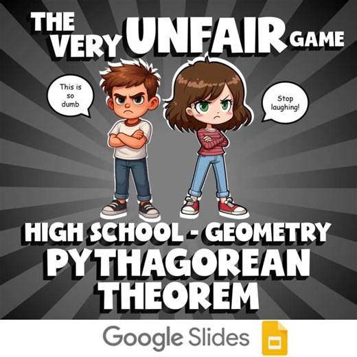 Pythagorean Theorem VERY UNFAIR GAME - No Prep Geometry Math Review Activity