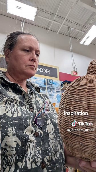 Wicker art inspired by a movie trailer