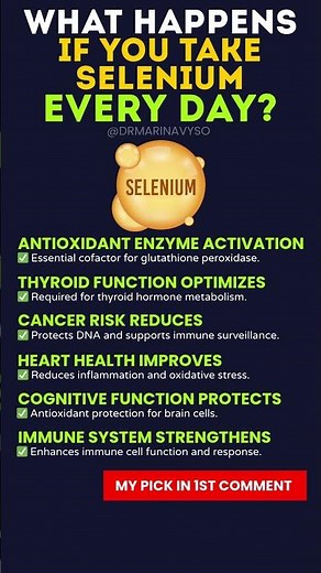 What Happens If You Take Selenium Every Day? #selenium #thyroidhealth #antioxidants