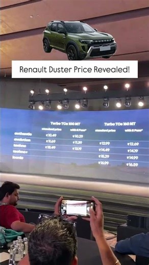 Renault Duster price revealed #ytshorts #renault #renaultduster