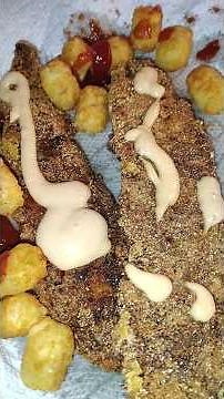 Fried White Fish Dinner 😋✨ Perfect Crunch + Tater Tots for the Win!