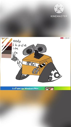 WALL-E speed paint :D (trying to confuse ai)