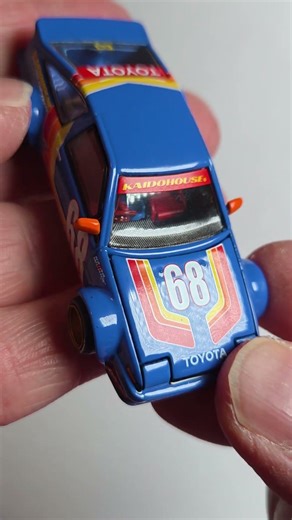 Kaidohouse 196 Toyota AE86 Sprinter Trueno Kaido Racing V1 1983 blau/gelb/rot 1:64 #shorts