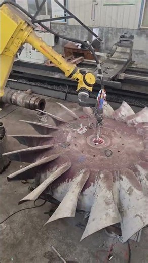 Laser cladding application shared from a customer’s site.#LaserCladding #SmartManufacturing