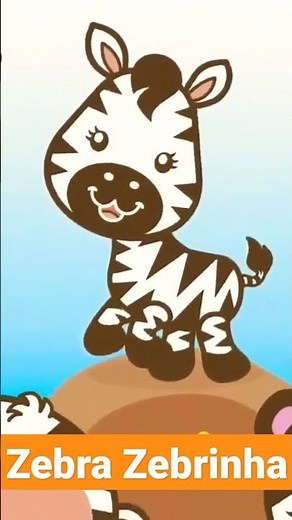 Canção infantil: Zebra Zebrinha - Música Infantil sobre inclusão #shorts