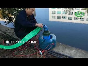 DIFFUL SOLAR PUMP - Solar aeration pump installation video
