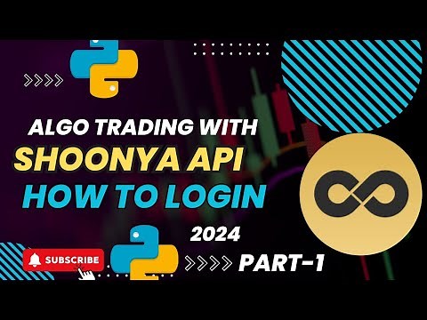 Algo Trading With Shoonya Api Login 2024 part -1
