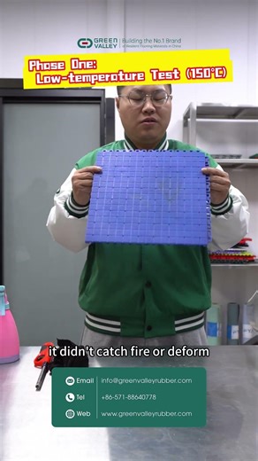 Modular Flooring: Flame Retardant Test #test #flameretardant #shorts