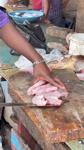 🔪 Fresh Red Snapper Cutting – Clean Cuts & Perfect Slices! 🐟💯