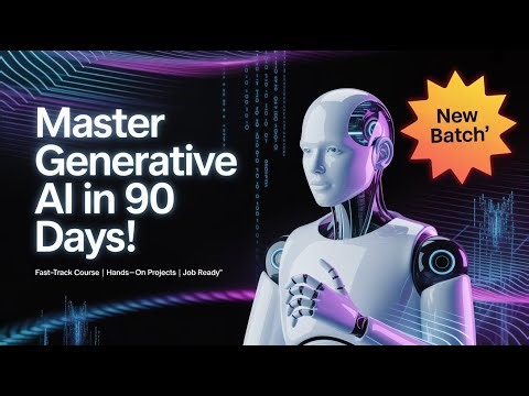 "Complete Generative AI Course Plan & Implementation | Fast-Track Learning in 90 Days