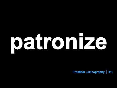 Patronize Definition