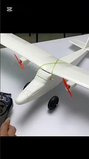 how to make rc remote control airplane ✈️ diy #1million #airplane #diy #tranding #hobby