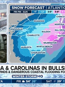 ❄️ WINTER STORM HQ: A powerful nor’easter could potentially slam the Carolina coast, with some effects also seen in the Northeast. This comes after last weekend’s historic winter storm that hit a wide swath of the United States. Stay with FOX Weather for the latest. #foxweather #weather #winter #teamcoverage #snow