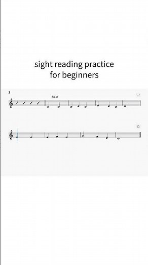 Sight Reading Practice Beginner