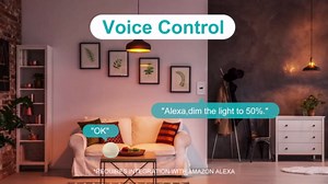 Smart Dimmer Light Switch 2 Gang 2.4GHz Wi-Fi, Compatible with Alexa Google Home, Single Pole, Needs Neutral Wire