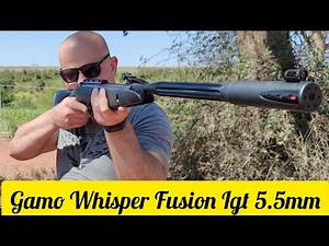 CARABINA DE PRESSÃO GAMO WHISPER FUSION IGT 5.5 COM O CHUMBO GAMO EXPANDER 15.43 GRAINS