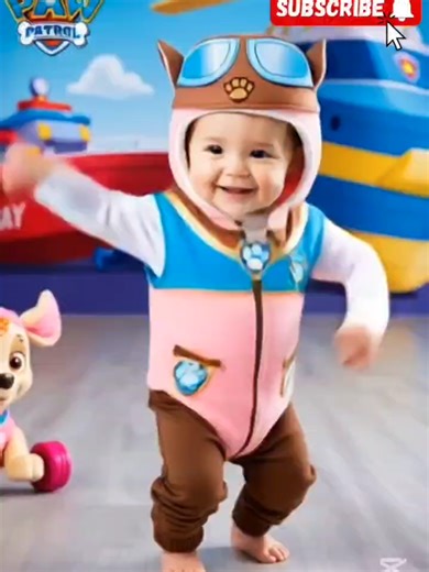Paw Patrol Cutie on the Move! 🐾✨ Watch this little hero dance in her adorable Paw Patrol costume! Ready for adventure and fun! 🚀💖 #PawPatrol #BabyHero #DancingBaby #CuteCostume #AIbaby #TikTokBaby #Adorable #PawPatrolVibes#baby #IA #AI #estadosunidos🇺🇸