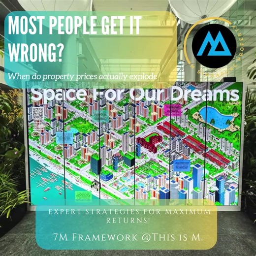 When do property prices actually explode? Most people get it wrong Everyone thinks the biggest jump happens when the MRT opens. Wrong. That is the final stage. By then the smart money already cashed out and moved on. Here is the real pattern. It repeats across every major URA transformation. Stage 1. Announcement Phase This creates the largest percentage jump. Why. Because information is free. Few people act. Prices are still inefficient. This is when front-runners load up quietly before the her