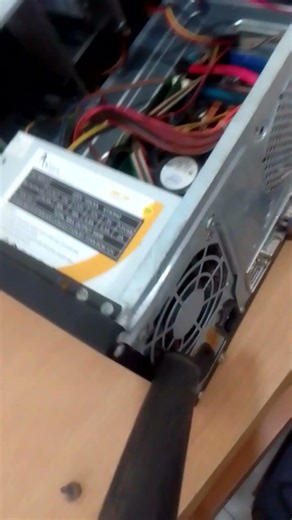 Desktop PC Clean using blower Tech Video