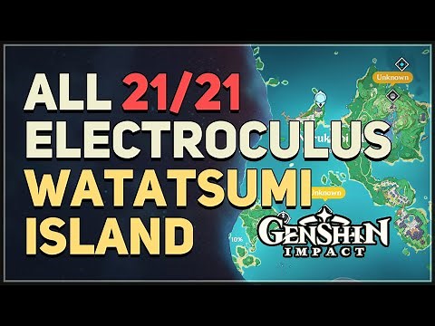 All 21 Watatsumi Island Electroculus Locations Genshin Impact