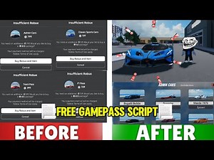 Roblox *FE* Car Driving Ultimate free gamepass script | Get all gamepass cars for free