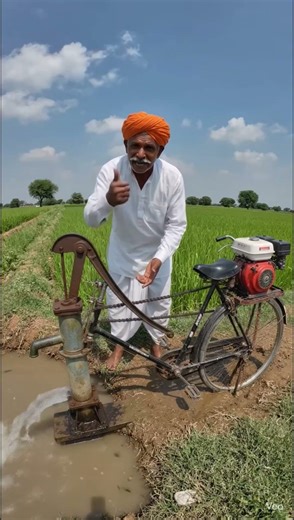 The "Shock" Factor: $100 vs. High Bills: Indian Farmer’s Genius Hand-Pump Hack! 😲🚴‍♂️