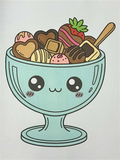 Sweet treats 👀🥰 Book link in the comments 🔗 #fy #fypppppppppppppp #relaxing #coloring #coloringbooks