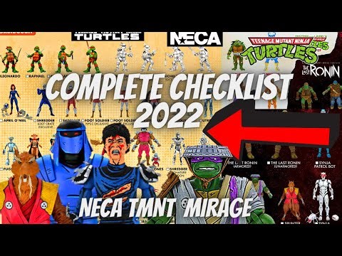 NECA TMNT Mirage Figures Checklist 2022 | NECA TMNT Mirage Figures Complete Checklist!