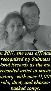 RIP Asha Bhosle (8 September 1933 – 12 April 2026) -