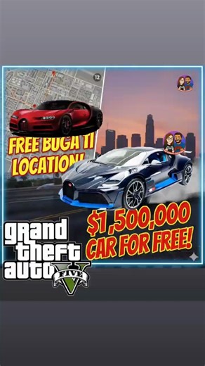 FREE BUGATTI LOCATION in GTA 5 (Most People Miss This!) #gaming #shorts #gta #gta5
