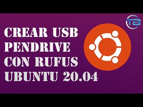 CREAR PENDRIVE USB BOOTEABLE con RUFUS para INSTALAR UBUNTU 20.04.